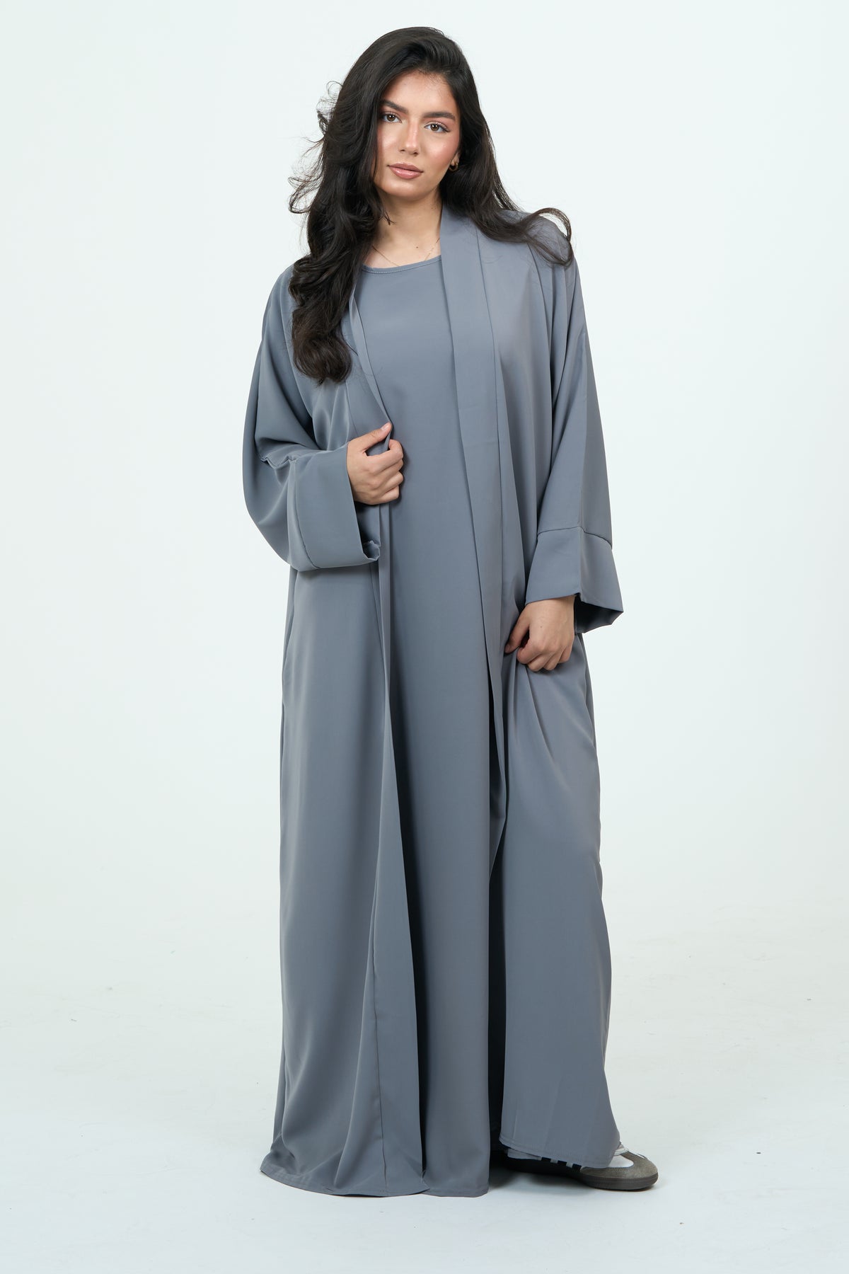 Basic Light Grey Abaya