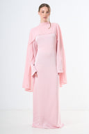 Aura Cape Dress - Pink