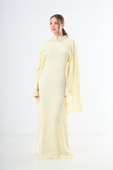 Aura Cape Dress - Yellow