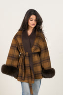 Autumn Muse Wrap Coat - Orange