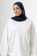 Bamboo Breathable Scarf - Navy