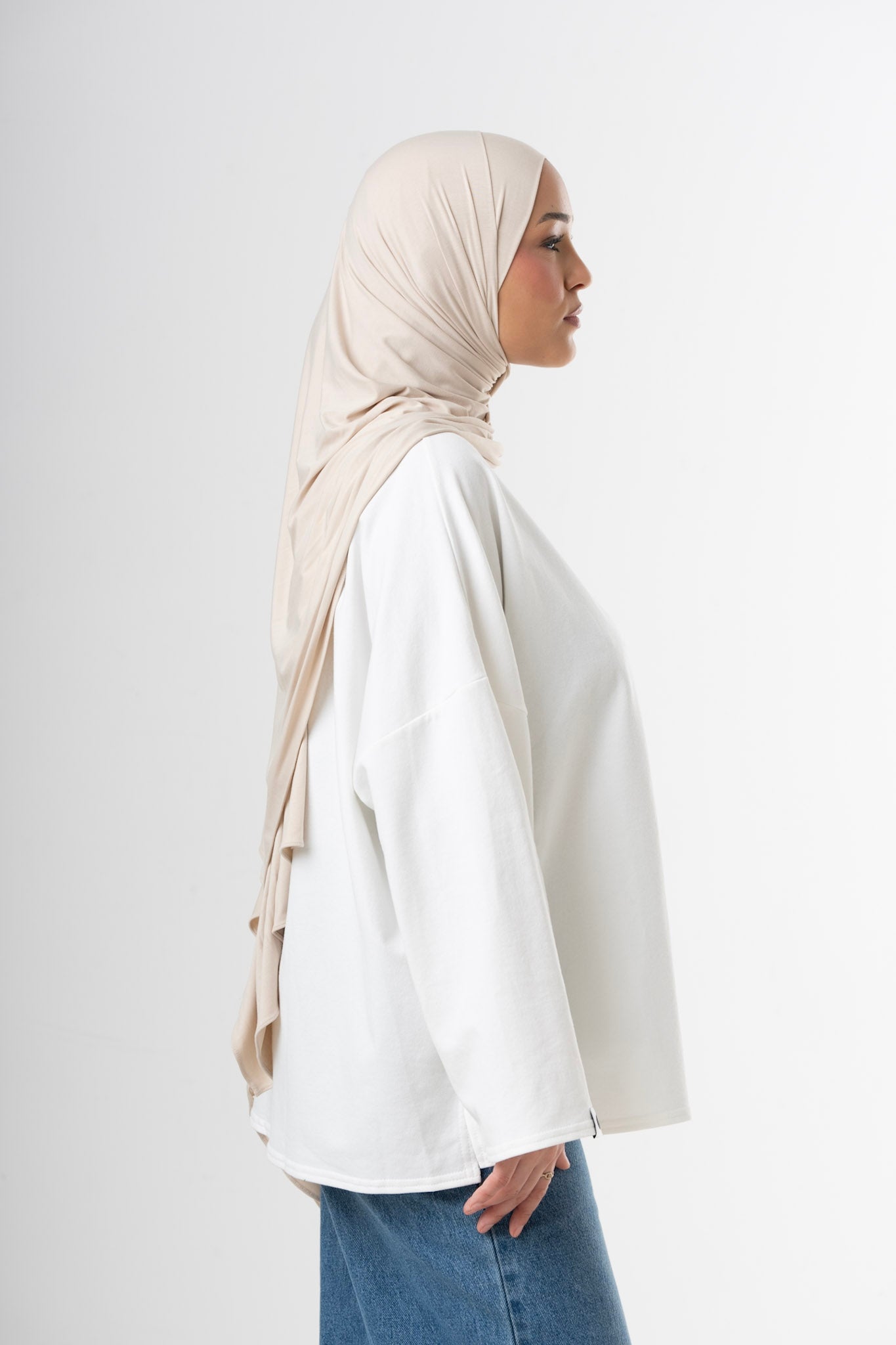 Bamboo Breathable Scarf - Beige-3