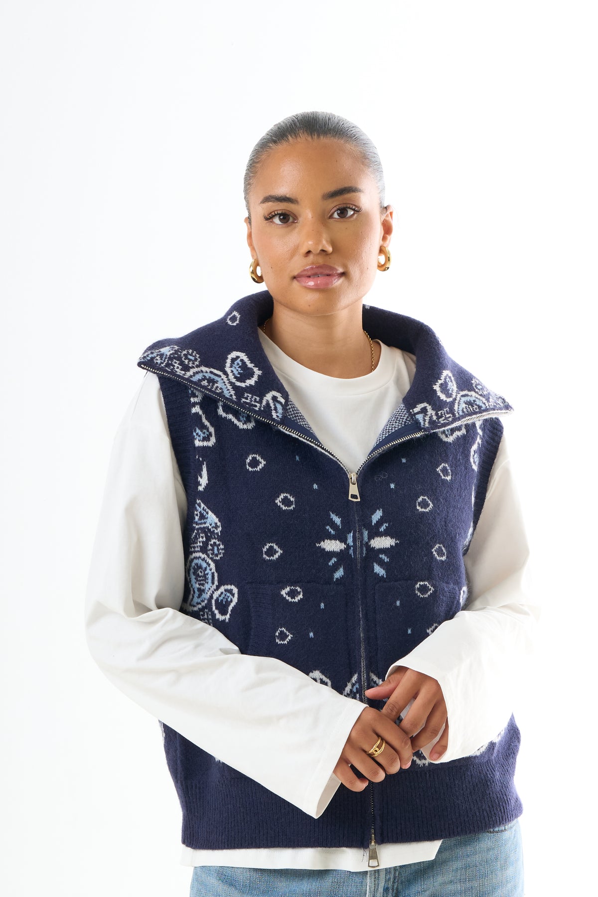 Bandana Gilet - Blue-1