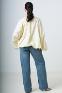 Blouse With Balloonsleeves - Butter Yellow