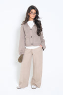 Buttoned Knit Cardigan