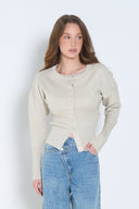 Buttoned Knit Top