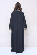 Classic Embroidered Abaya - Black