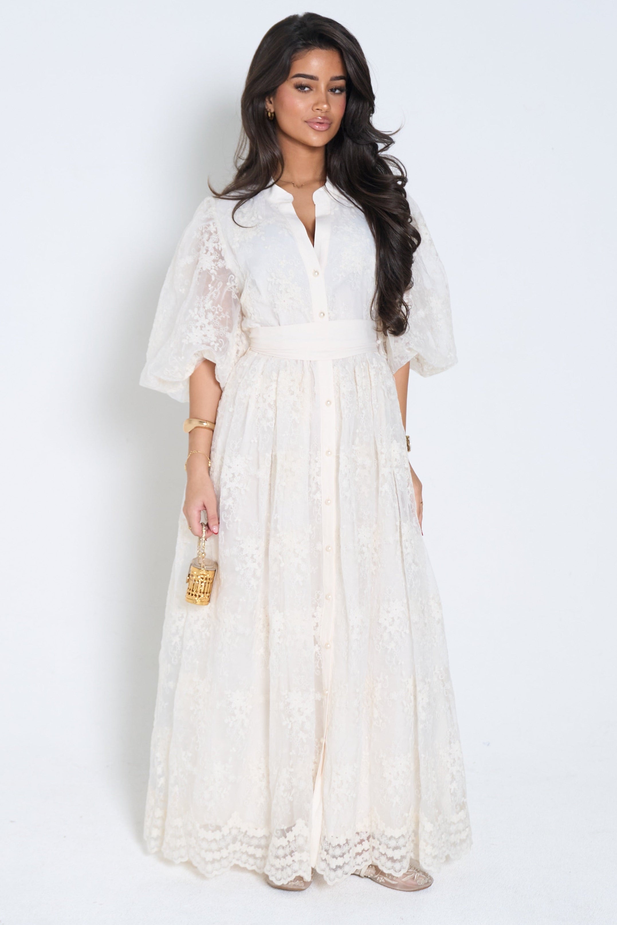 Classic Lace Maxi Dress-3