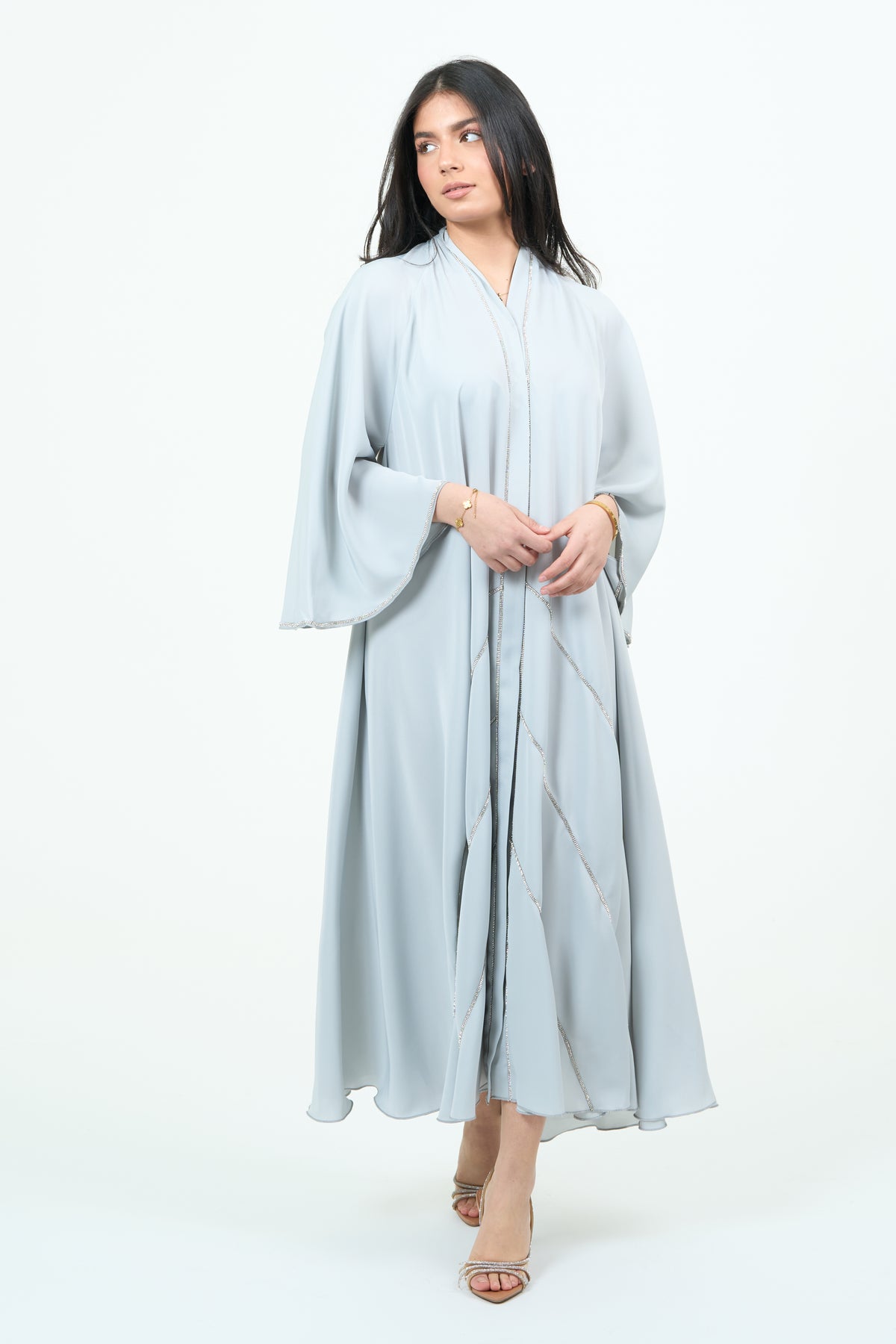 Exclusive Royal Abaya | LIGHT GREY