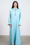 Crystal Edge Kaftan – Light Blue