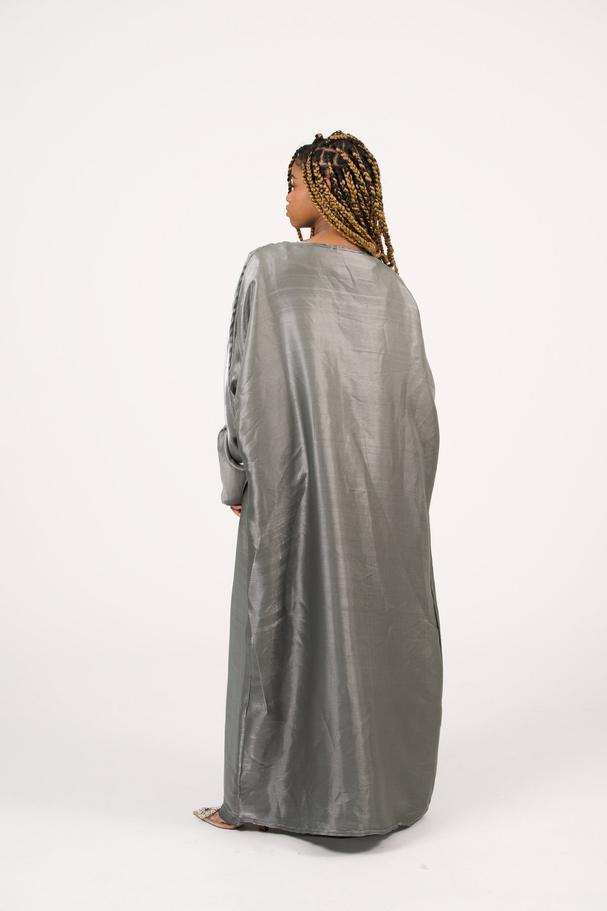 Grey Basic Abaya Set