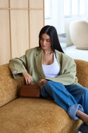 Dad Oversized Blazer - Matcha