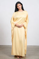 Diamond Tie Abaya Dress – Yellow