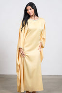 Diamond Tie Abaya Dress – Yellow