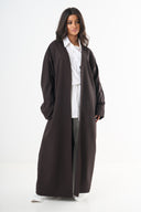 Basic Abaya - Dark Brown