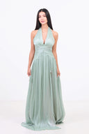 Evening Dress - Sage Green