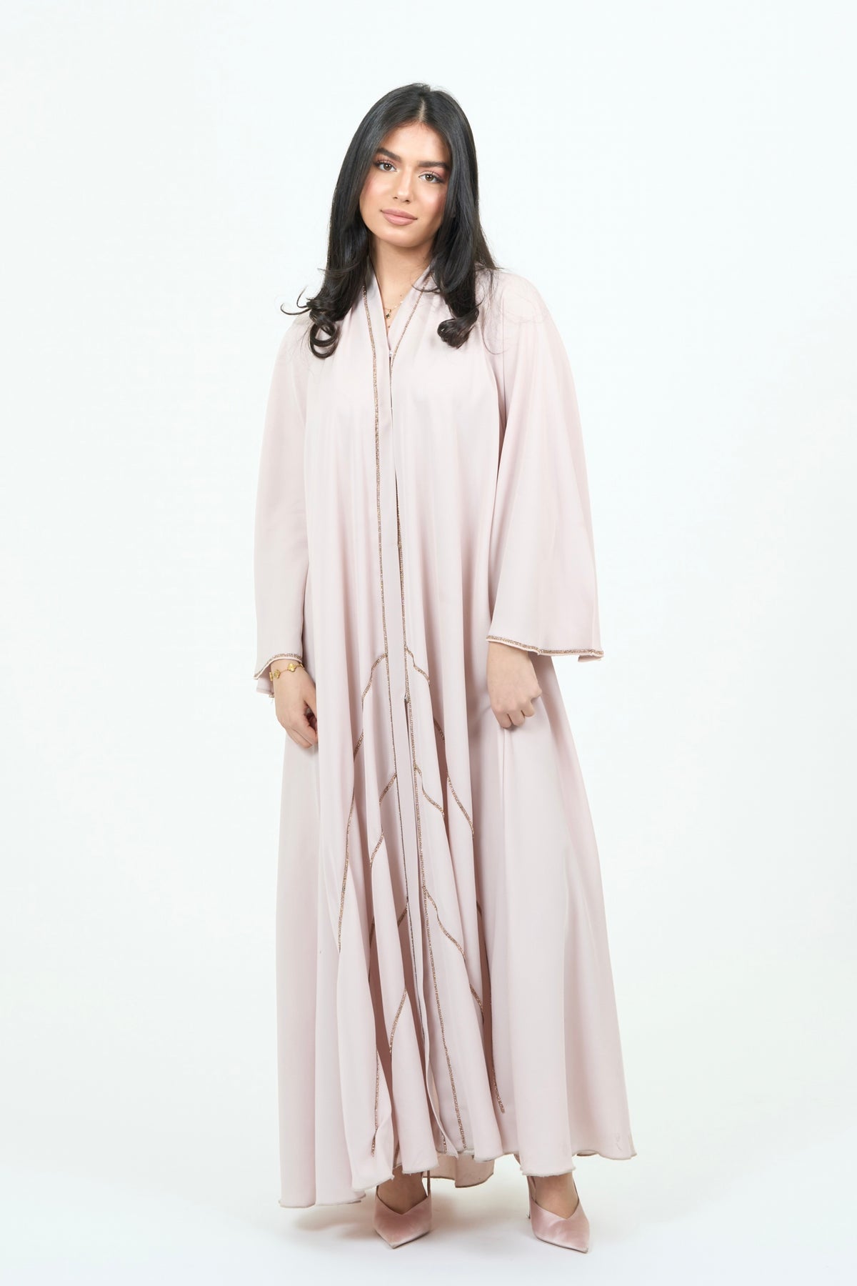 Exclusive Royal Abaya | Light pink