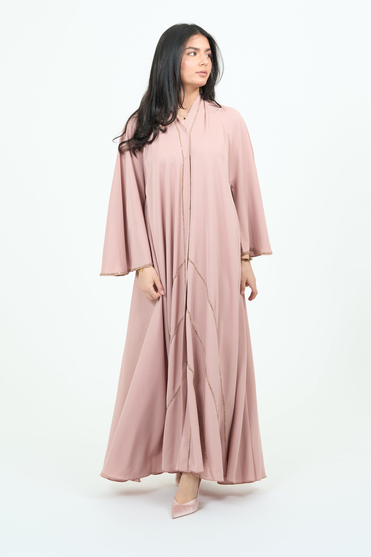 Exclusive Royal Abaya | Dark pink