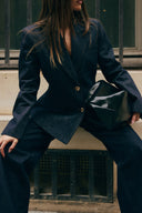 Structured Denim Blazer