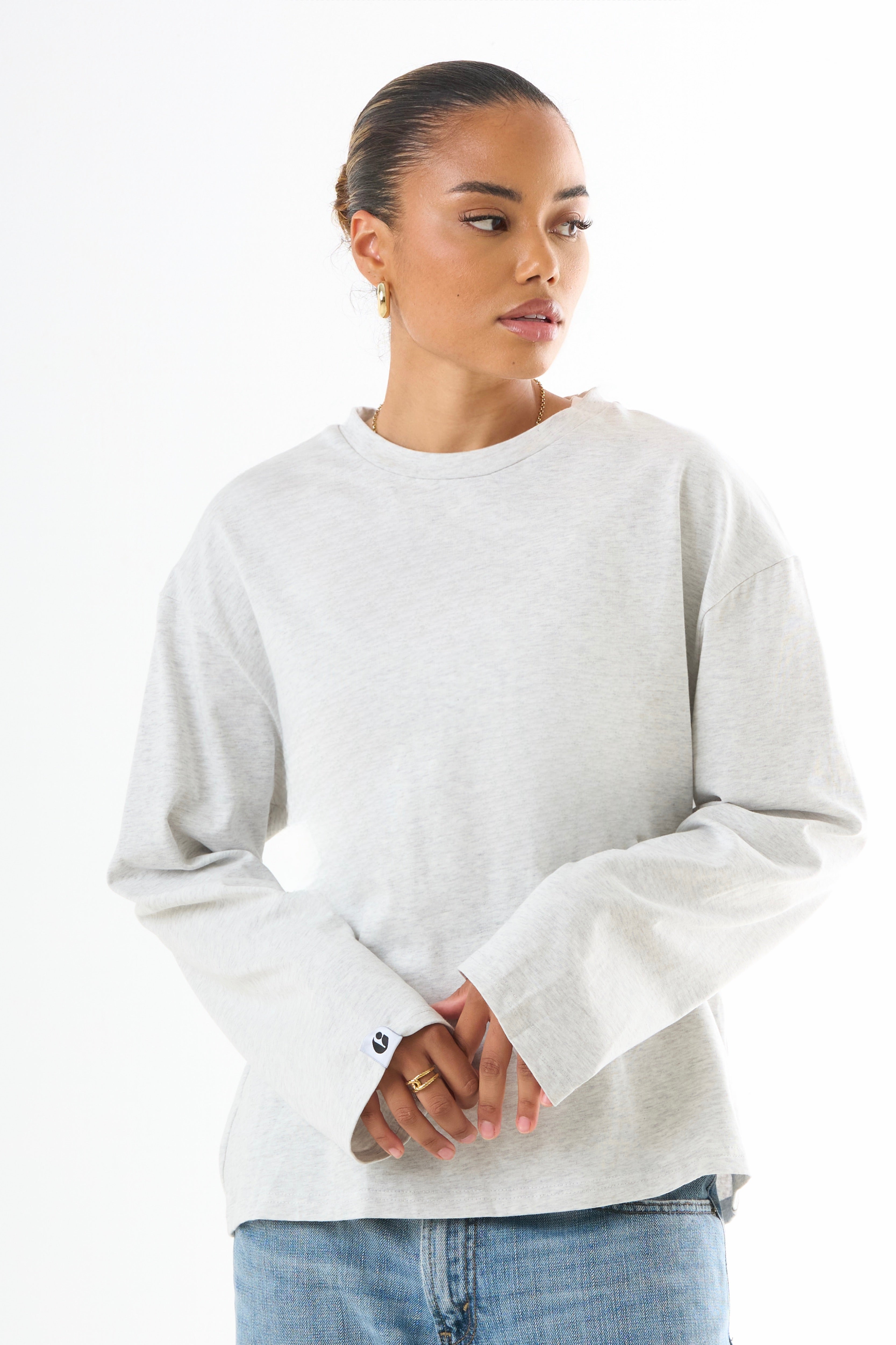 Fitted Long-sleeved - Grey-2