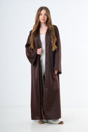 Flow Open Abaya - Brown