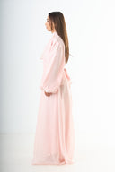 Glossy maxi skirt - Pink