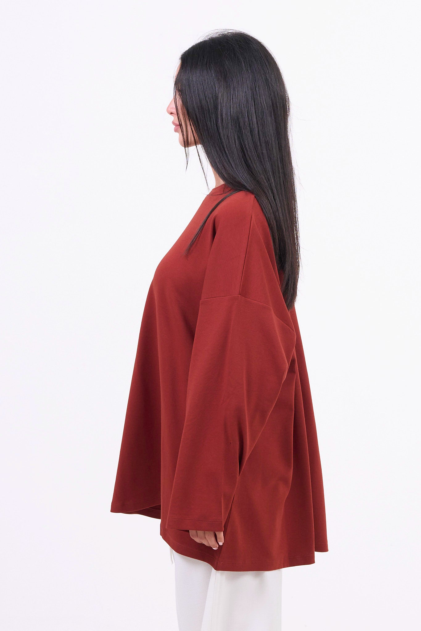 Premium Oversized Langarmshirt - Buttergelb-5