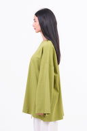 Heavyweight Oversized Long-Sleeved T-shirt - Pistachio