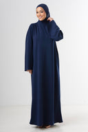 High Neck Abaya - Navy