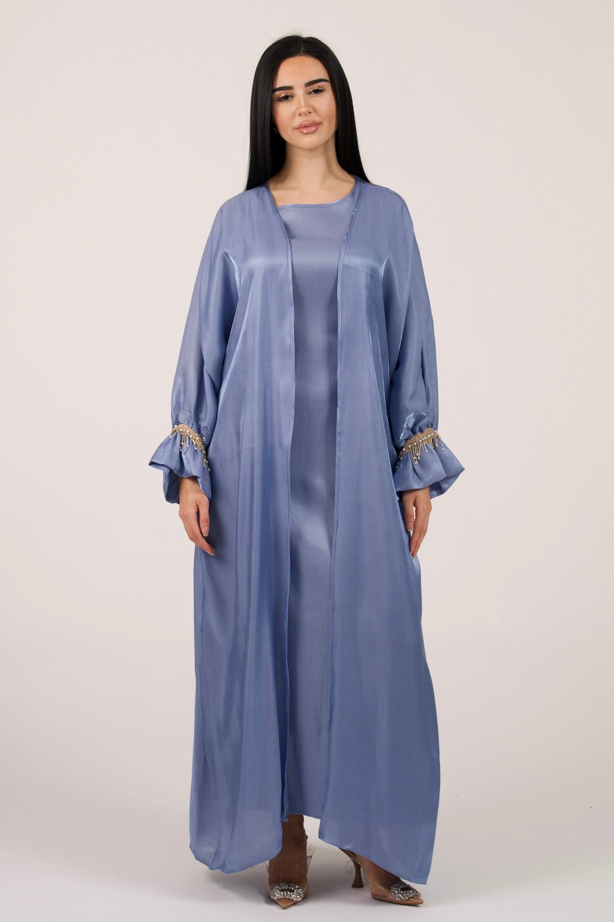 Two-piece Blue Abaya