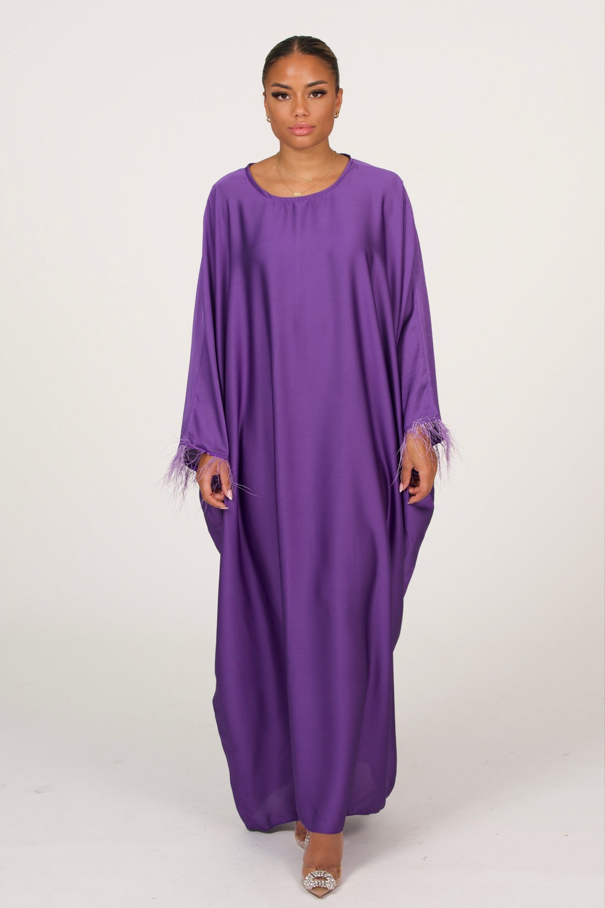 Oversized Abaya With Fur
