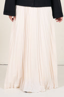 pleated Maxi skirt - Off White