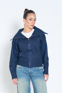 Knit Zip-up Cardigan