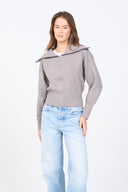 Knit Zip-up Cardigan