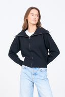 Knit Zip-up Cardigan