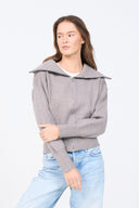 Knit Zip-up Cardigan