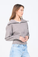 Knit Zip-up Cardigan