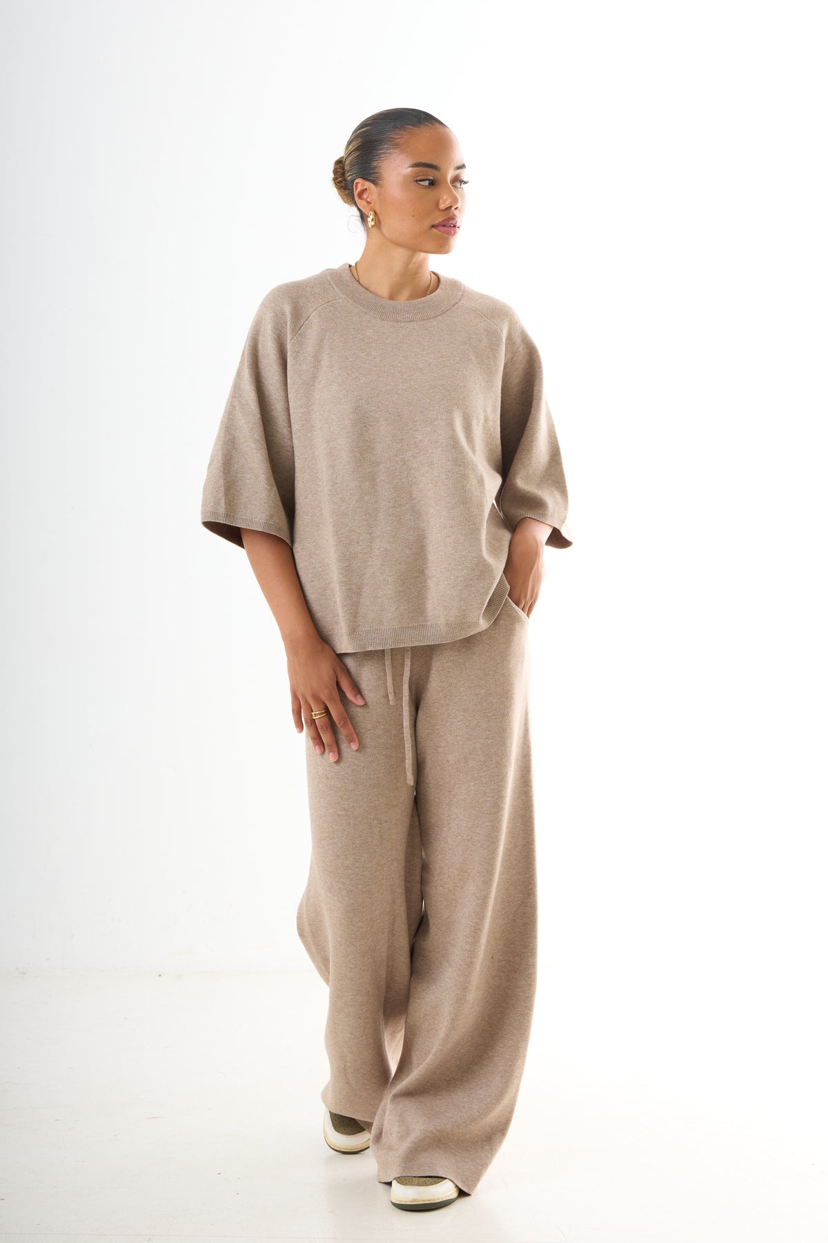 Knitwear Set - Taupe-1