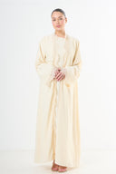 Lace Abaya Set - Cream