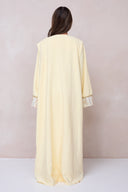 Luxury Embroidered Abaya Set - Yellow