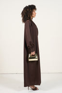 Maxi Wrap Dress - Brown