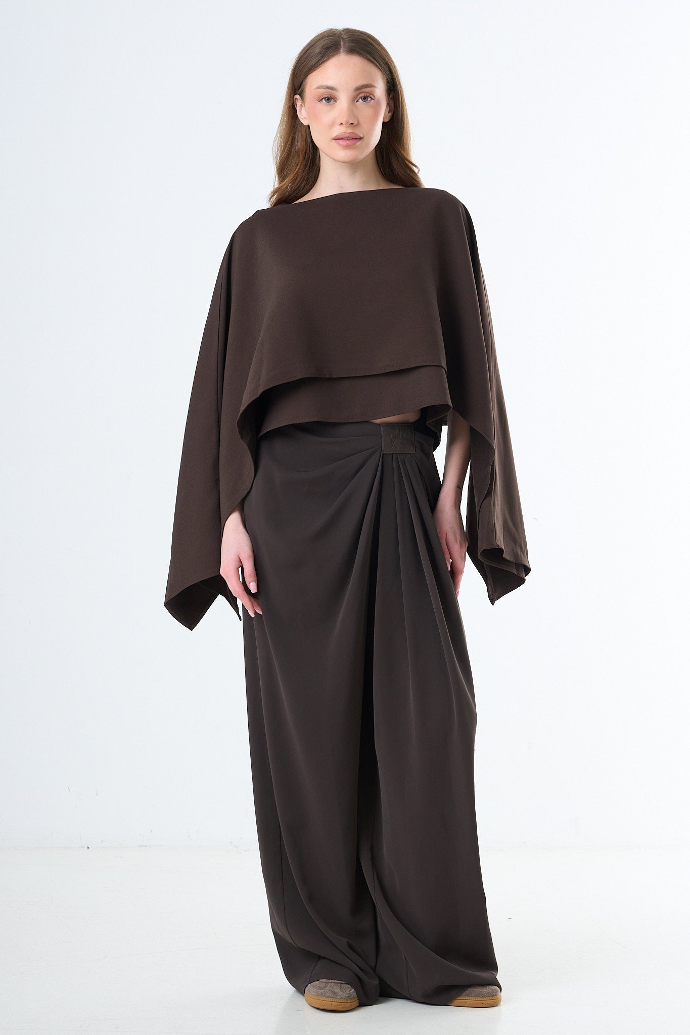 Minimal Cape Blouse-2
