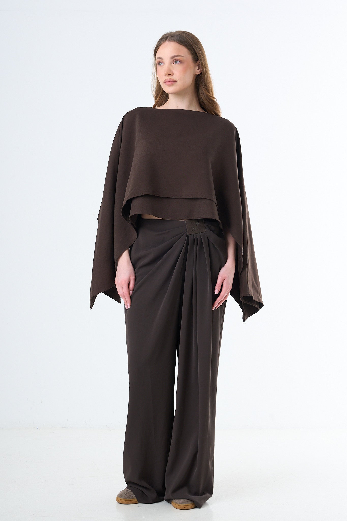 Minimal Cape Blouse-3