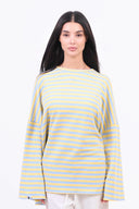 Oversized Long-Sleeved T-shirt - Seaside Sun