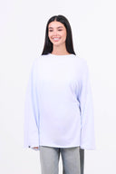 Oversized Long-sleeved T-shirt - White