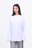 Oversized Long-sleeved T-shirt - White