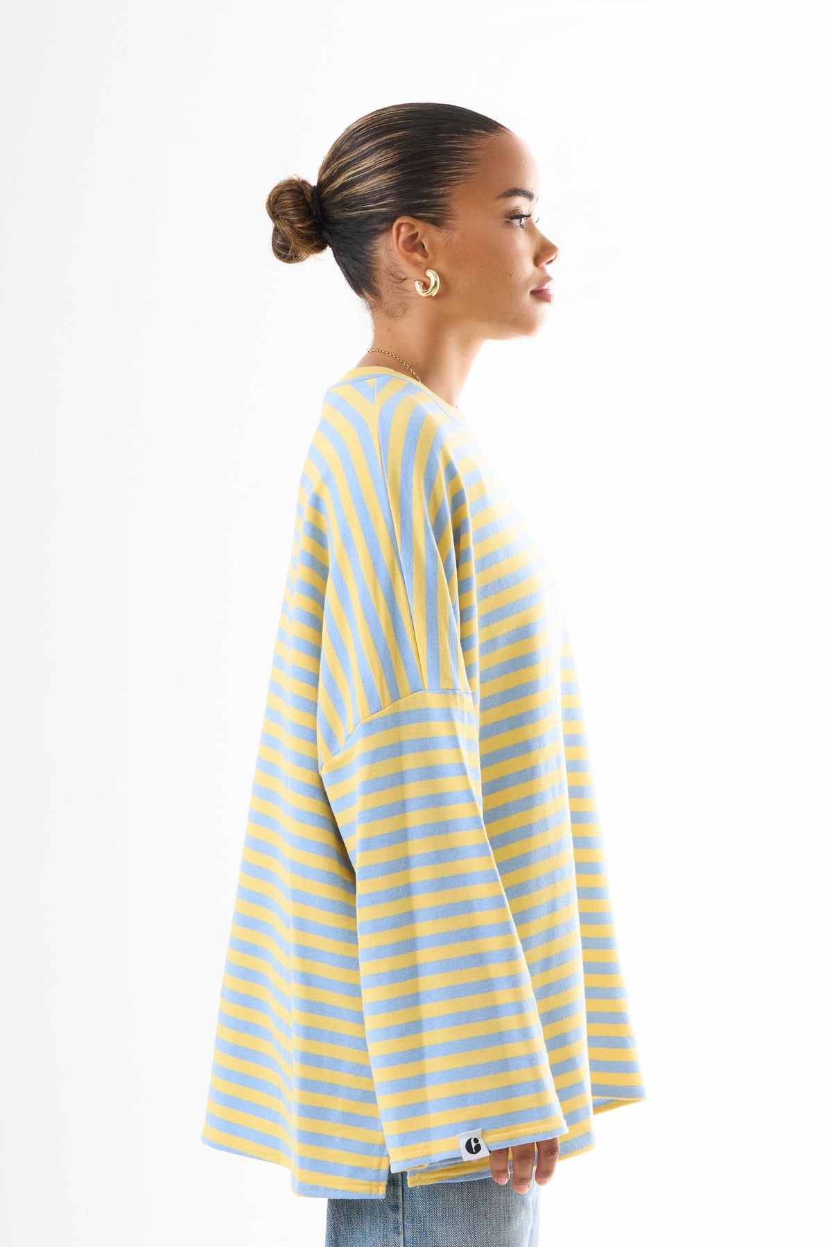Oversized Long-Sleeved T-shirt - Seaside Sun-2