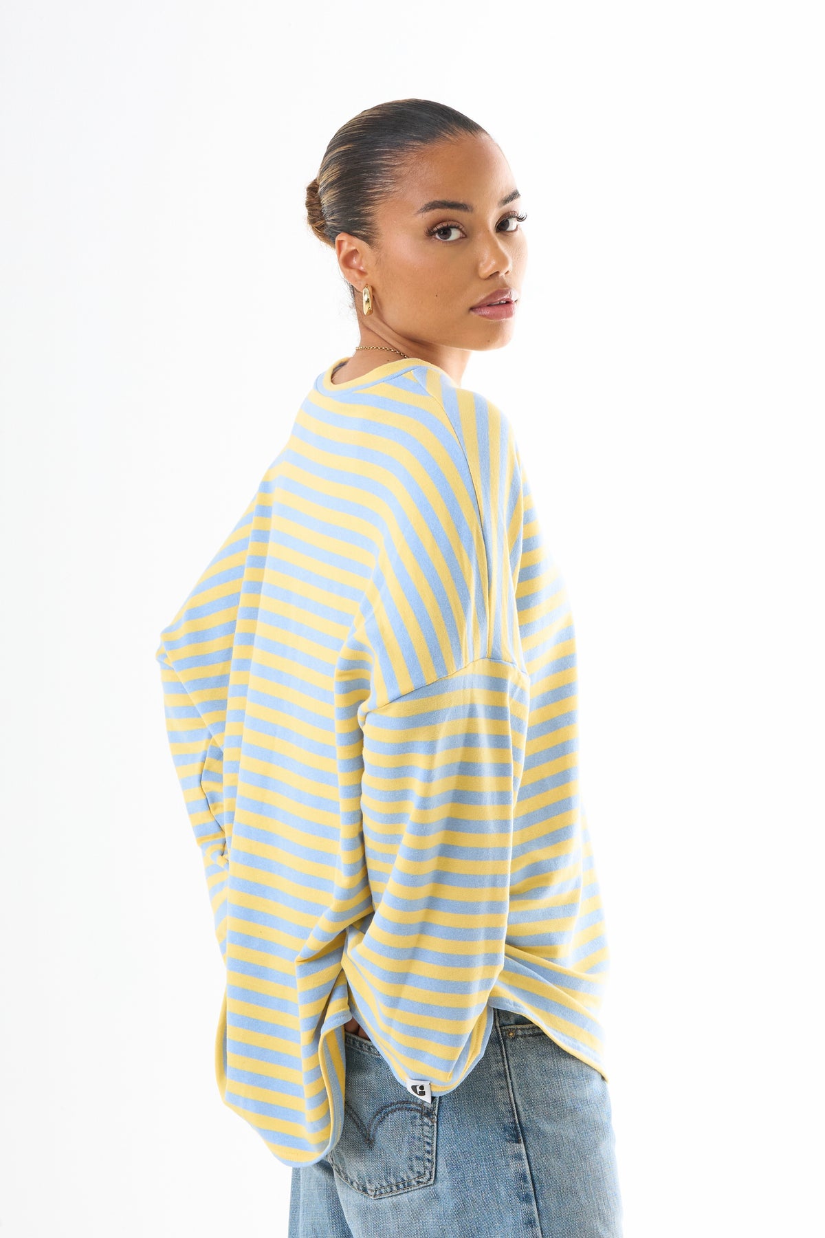 Oversized Long-Sleeved T-shirt - Seaside Sun-3