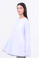 Oversized Long-sleeved T-shirt - White