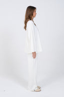 Oversized Long-sleeved T-shirt - White